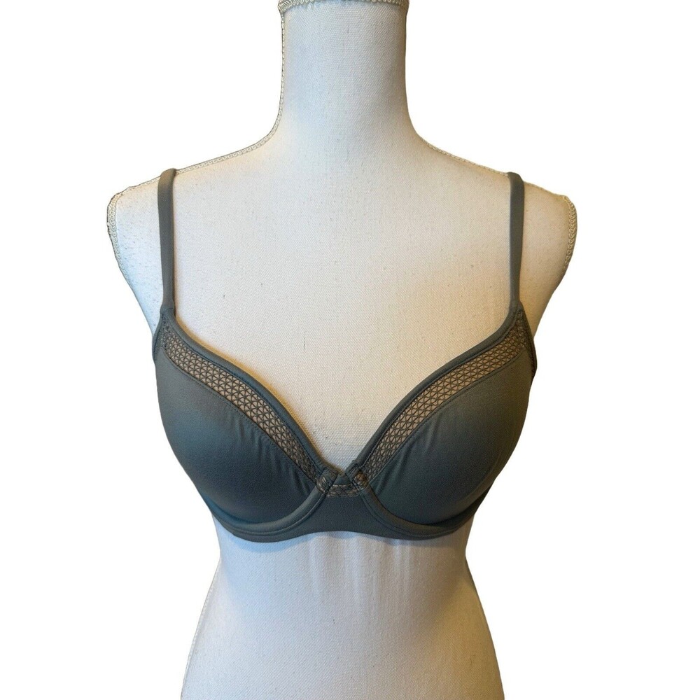 Victoria Secret Women's 34C Gray Body By Victoria Lined Demi Bra With Underwire